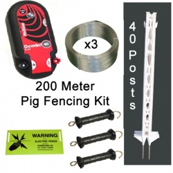 Pig Electric Fence Kit - 200 Metres